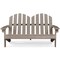 2 Person Grey Adirondack Chair for Kids Crafted from Fir Wood with Waterproof Paint and Breathable Seat
